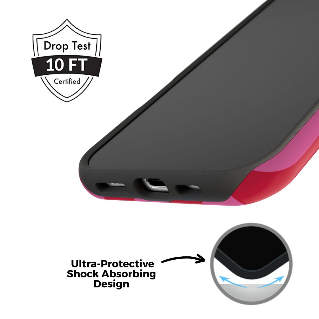 Estuche MagSafe con rayas rosas Very Cherry