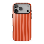 Orange Crush | Wavy Stripe iPhone Case