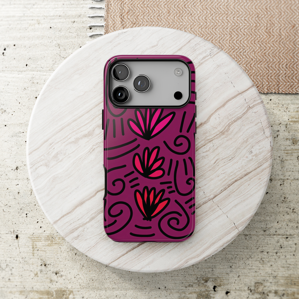 Doodle Crush | Abstract Floral iPhone Case