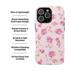 Coque iPhone à motif floral rose | Coquette