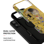 The Kiss | Klimt Collage iPhone Case