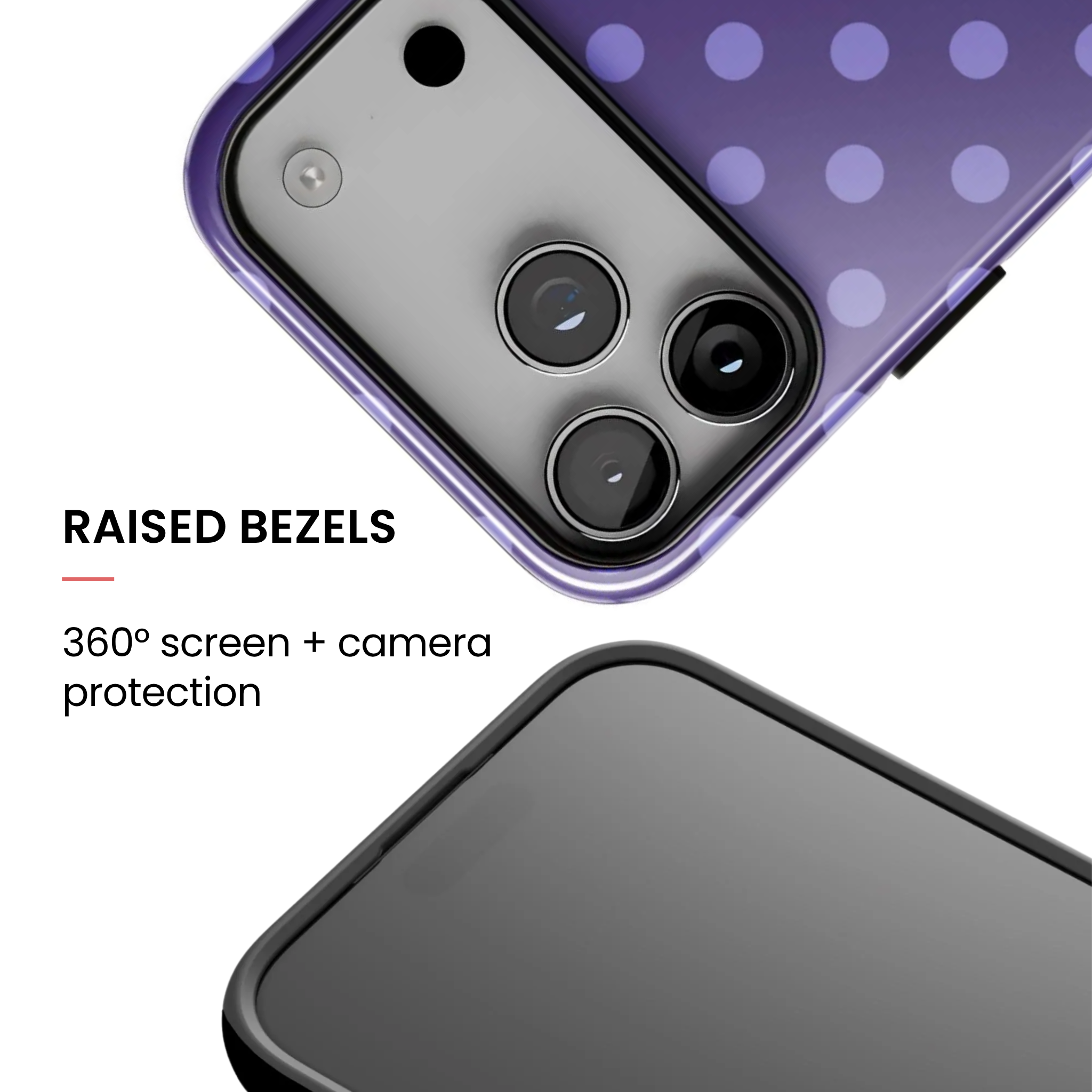 Plum Pop | Polka Dot iPhone Case