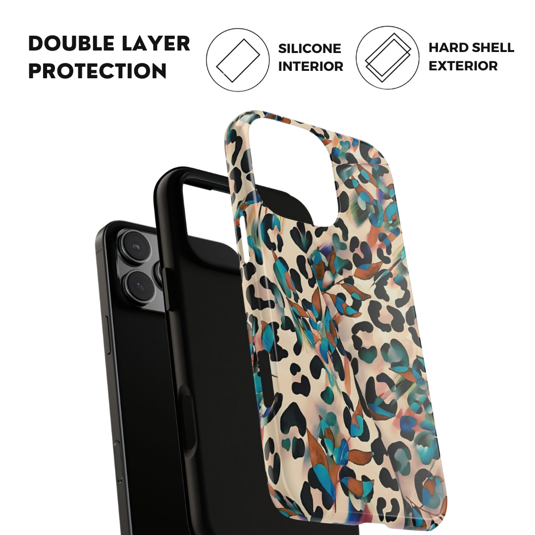 Dreamy Leopard Watercolor iPhone Case