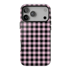 Pink Punk | Pink & Black Gingham MagSafe Case