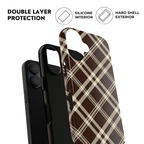 Mocha Plaid | iPhone Case