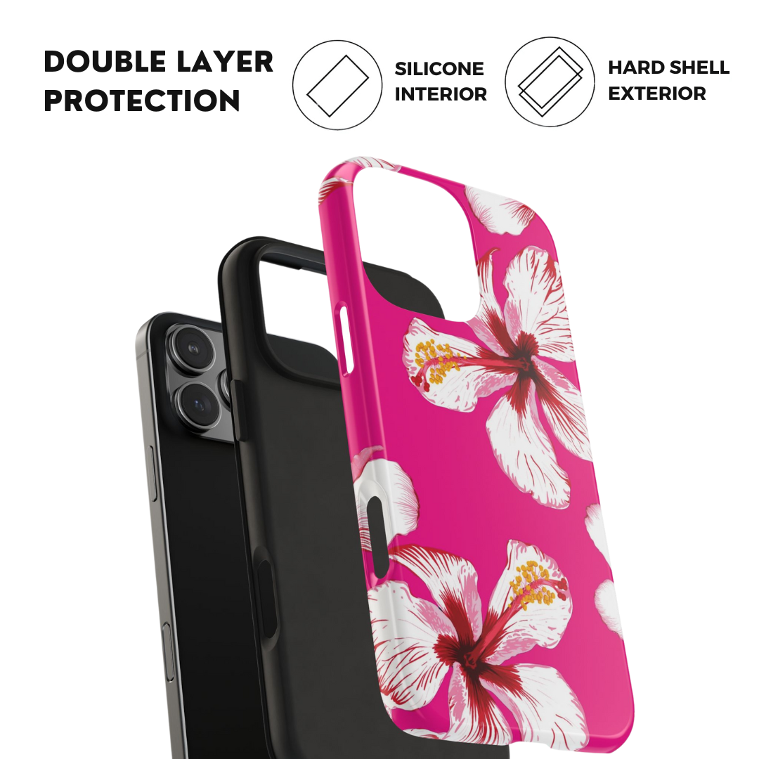 Pink Hibiscus iPhone Case
