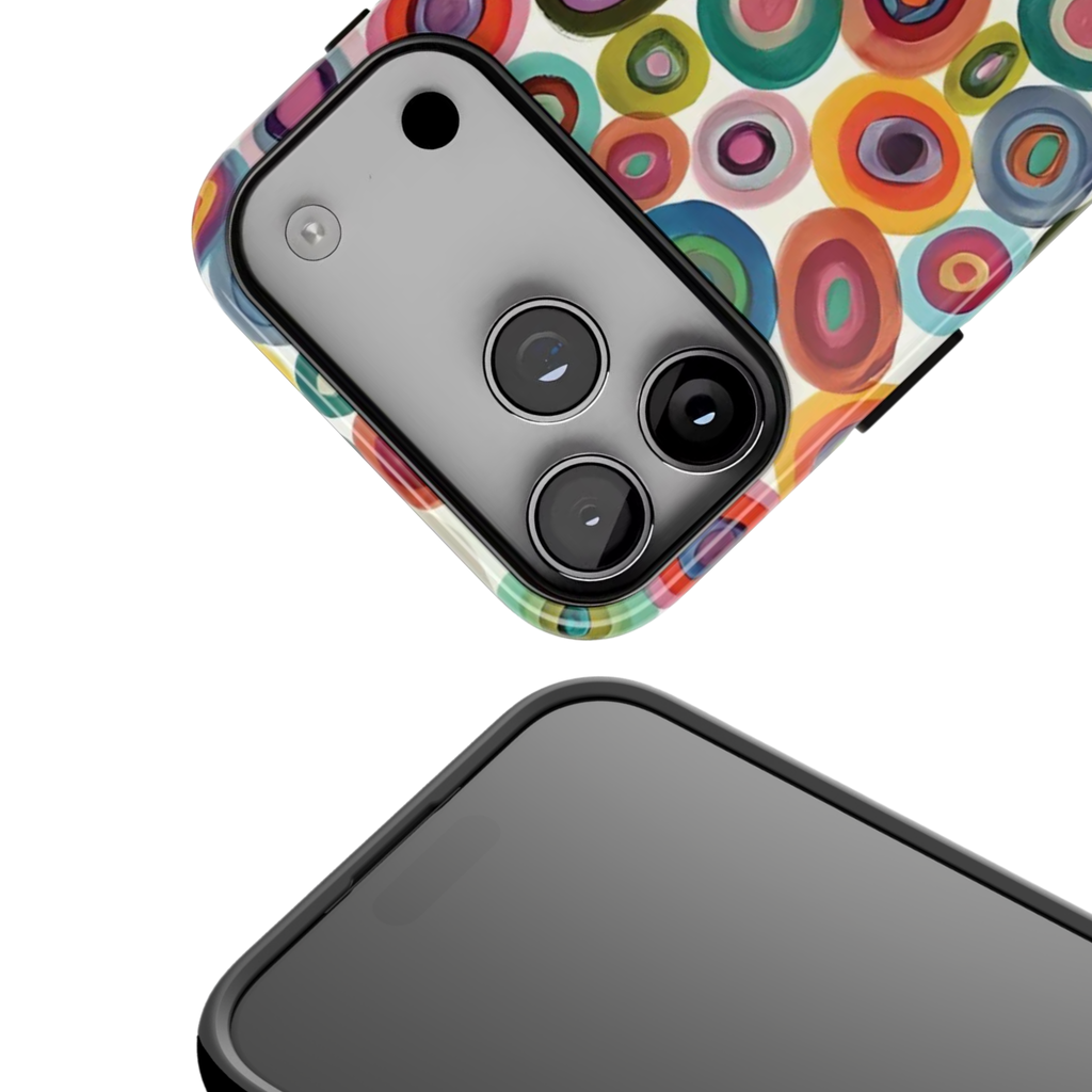 In Circles | Artsy Abstract iPhone Case
