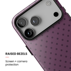 Plum Mood | Polka Dot iPhone Case