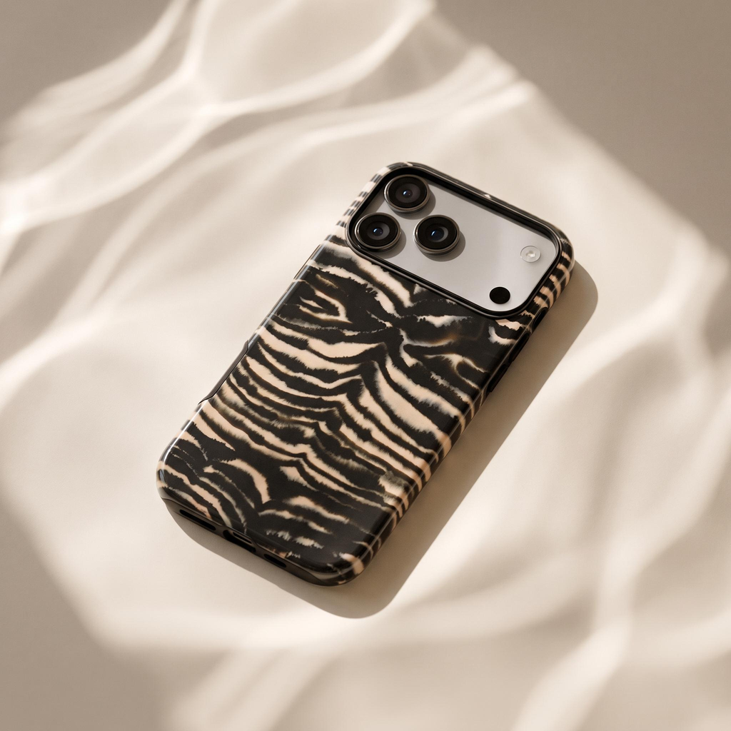 Organic Wild | Zebra Print iPhone Case
