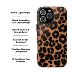 Amber Leopard Animal Print iPhone Case