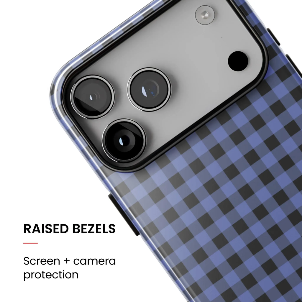 Blueberry Jam | Gingham iPhone Case