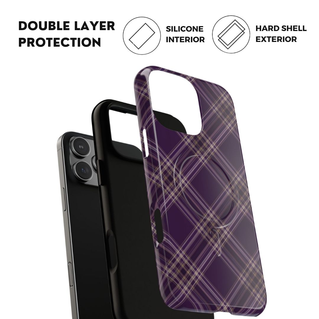 Plum Plaid MagSafe Case