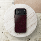 Black Cherry | Burgundy Leopard MagSafe Case