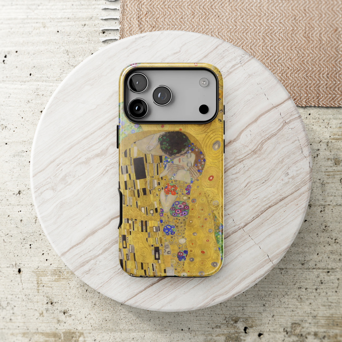 The Kiss | Klimt Collage iPhone Case