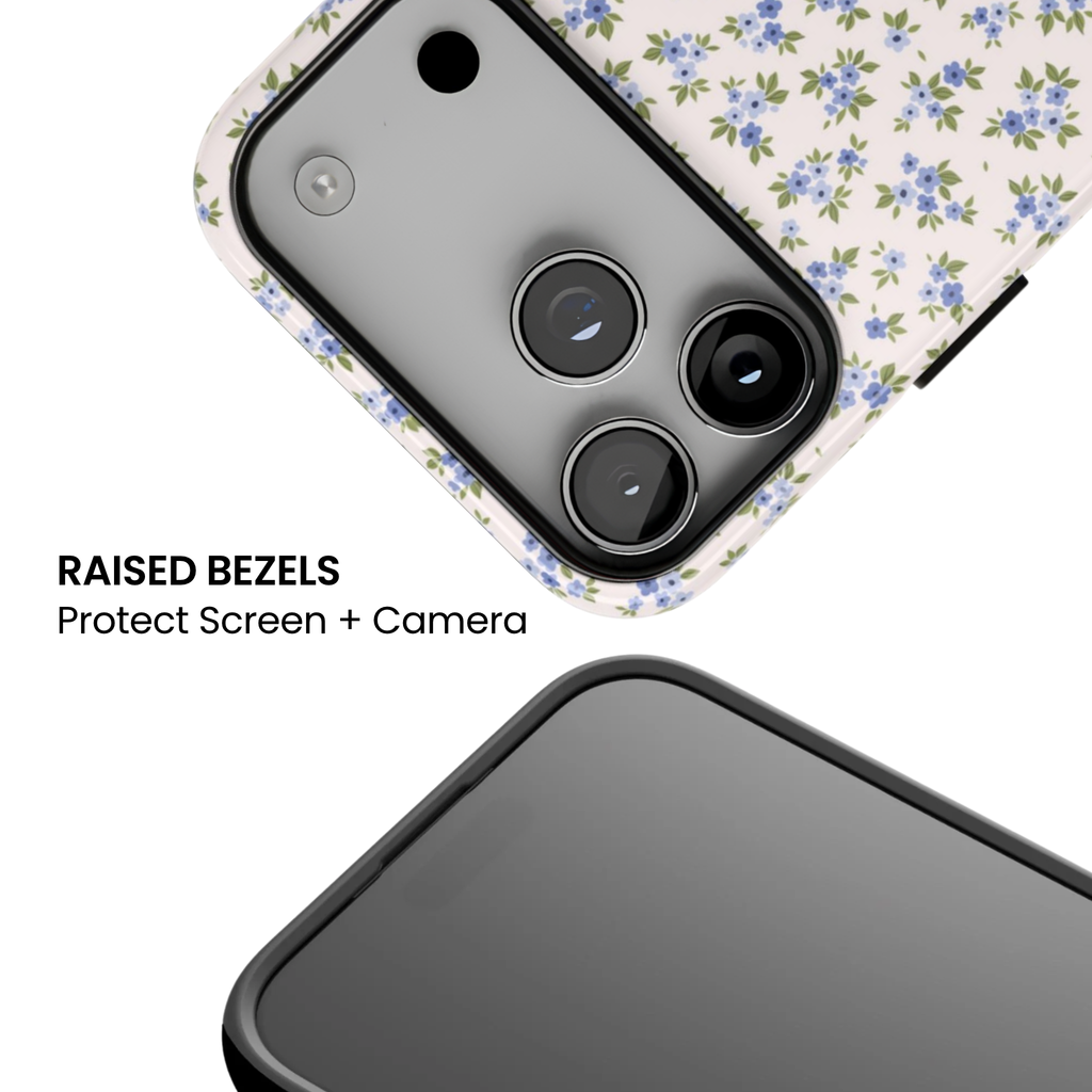 Love Notes | Blue Ditsy Floral iPhone Case