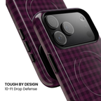 Plum Crush | Purple Plaid MagSafe Case