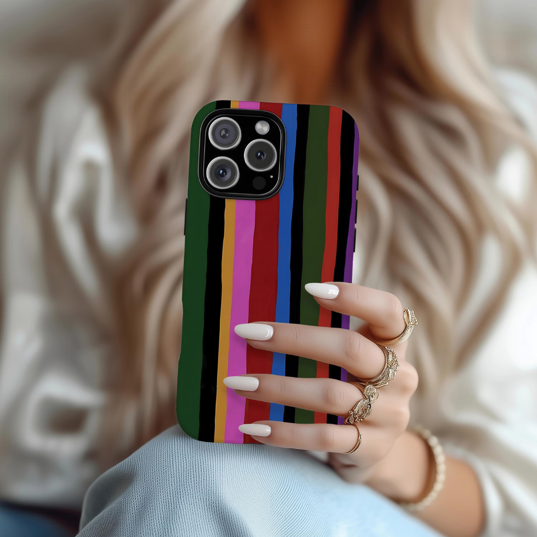 Painted Stripes iPhone Case