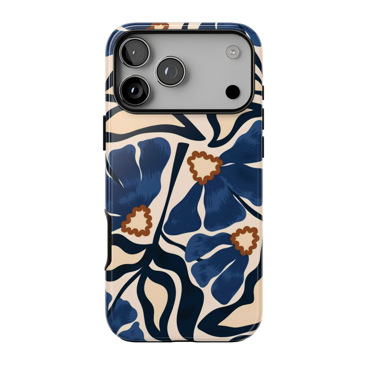 Blue Note | Painted Floral iPhone Case