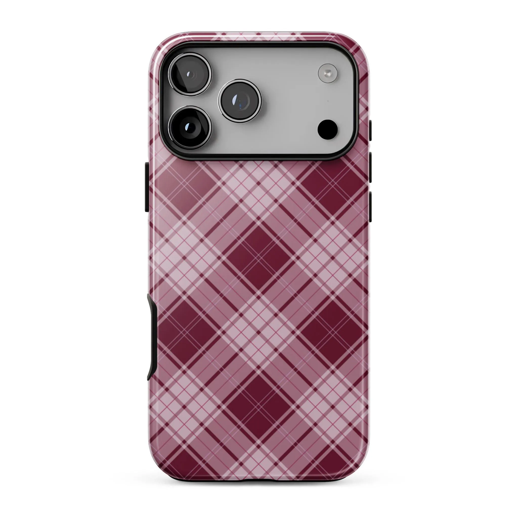 Berry Cute | Plaid iPhone Case