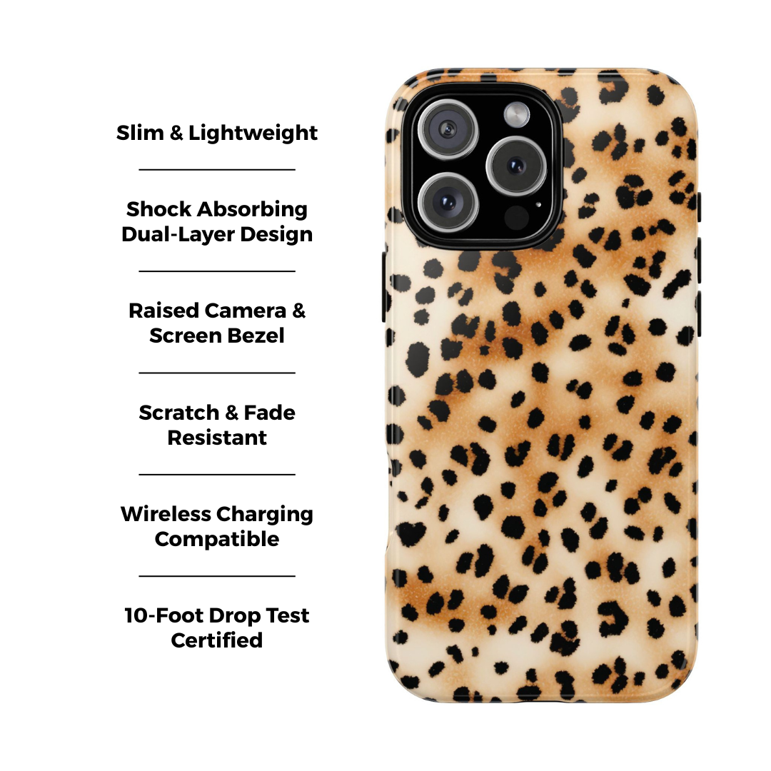 Coque iPhone à imprimé guépard | Spotted