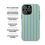 Mint Julep Pastel Striped iPhone Case