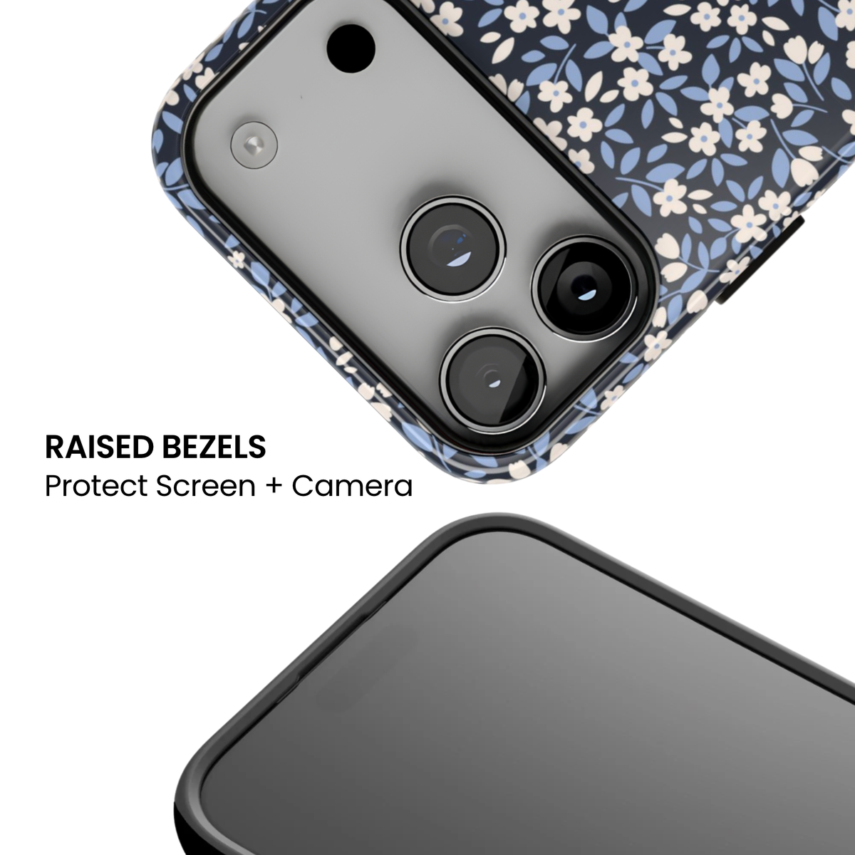 Ditsy Darling | Navy Blue Floral iPhone Case