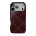 Trendsetter | Burgundy Plaid MagSafe Case