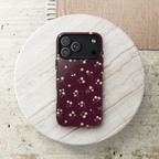 Dainty Daisy | Burgundy Floral MagSafe Case