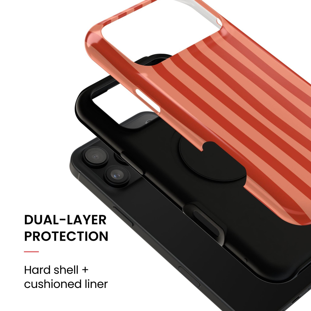 Orange Crush | Wavy Stripe iPhone Case
