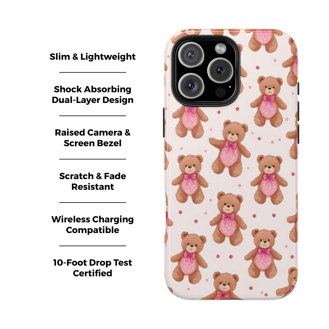 Coque pour iPhone Fuzzy Wuzzy | Ours en peluche