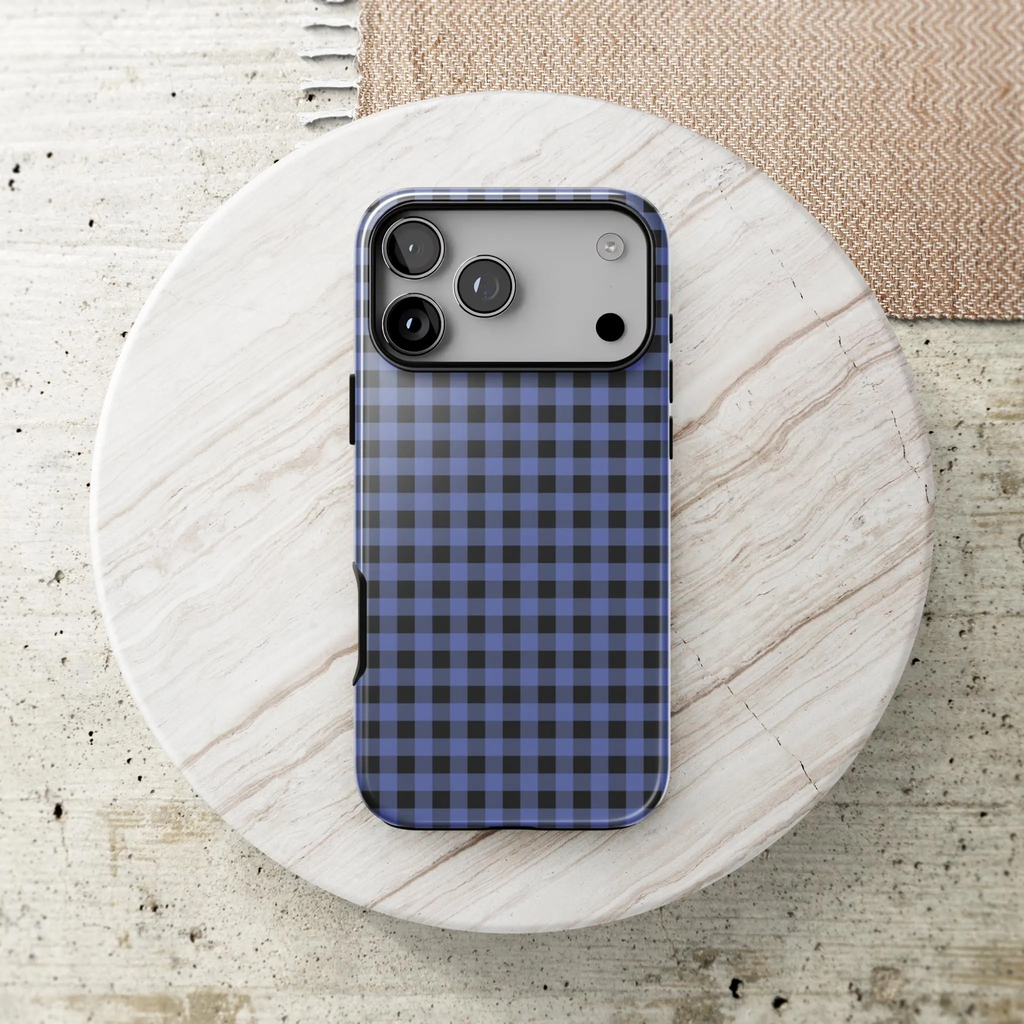 Blueberry Jam | Gingham iPhone Case