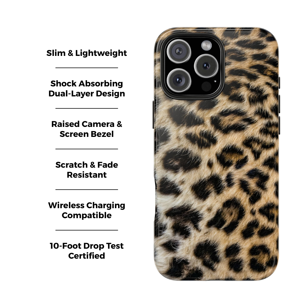 Coque iPhone à imprimé léopard marron Urban Chic |