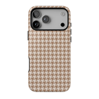 Chic Happens | Camel Houndstooth MagSafe Case