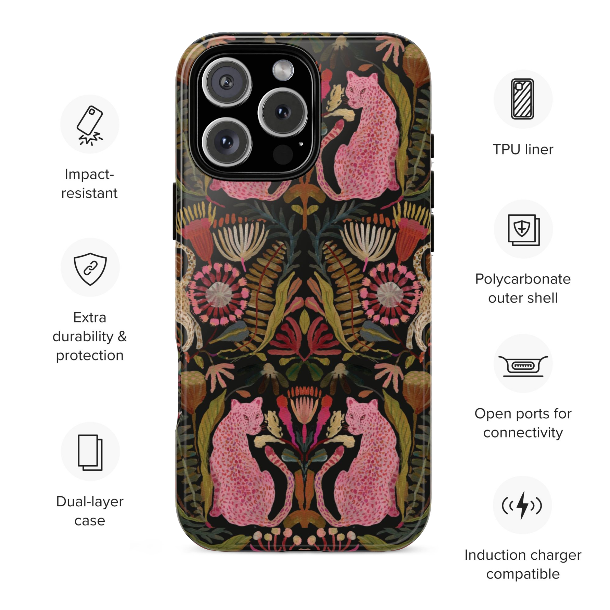 Leopard Garden iPhone Case
