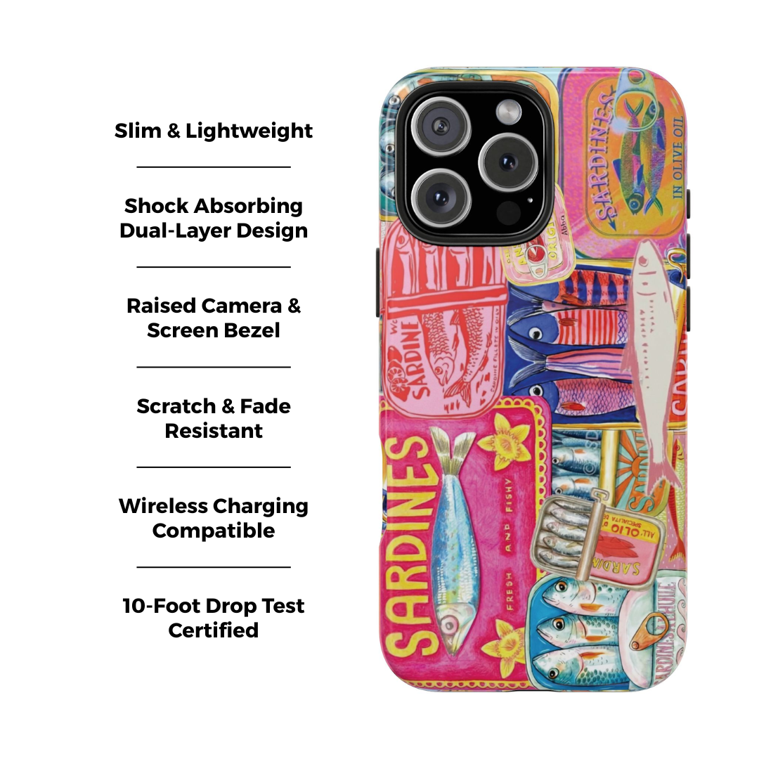 Sardines Collage iPhone Case