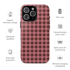 Rosy Gingham Phone Case