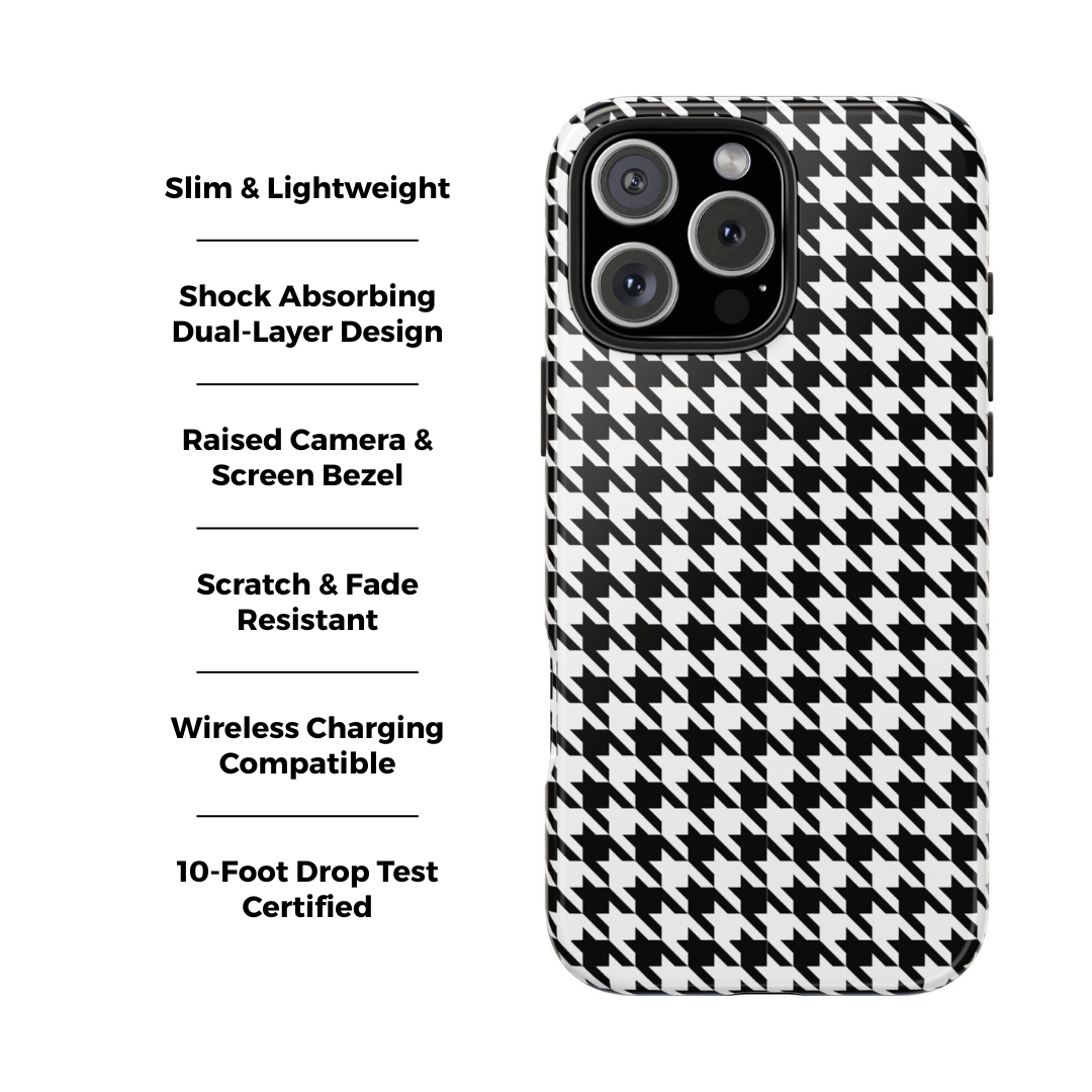 Prep Squad Houndstooth iPhone Case