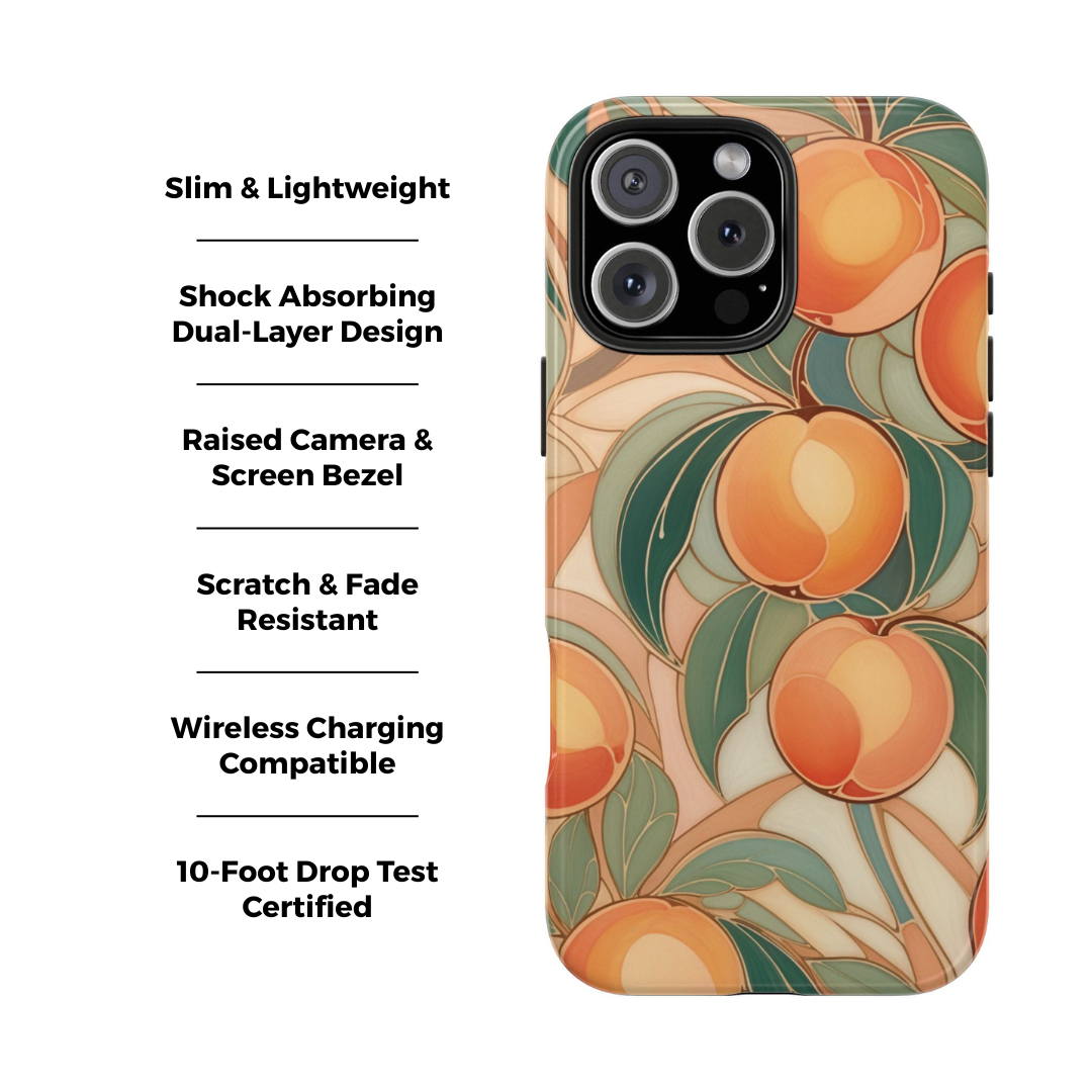 Just Peachy Fruit iPhone Case