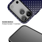 Dotty Chic | Navy Polka Dot iPhone Case