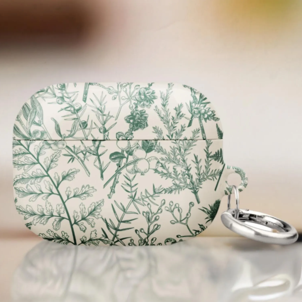 Sage Botanical AirPods Case