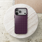 Plum Crush | Purple Plaid iPhone Case
