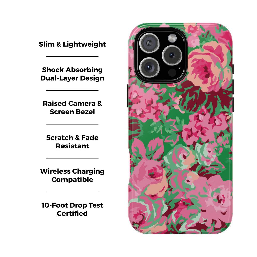 Everything's Rosy Floral iPhone Case