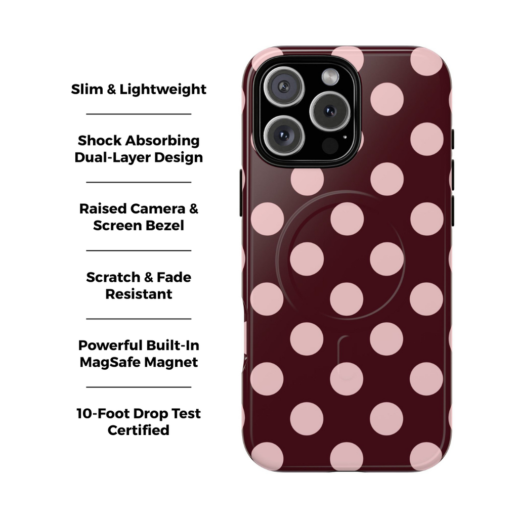 On the Dot Bold Polk Dot MagSafe Case