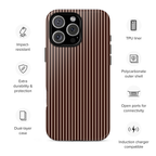 Cocoa Stripe Phone Case