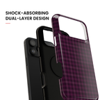Plum Crush | Purple Plaid iPhone Case