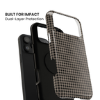 Boyfriend Flannel | Neutral Plaid iPhone Case