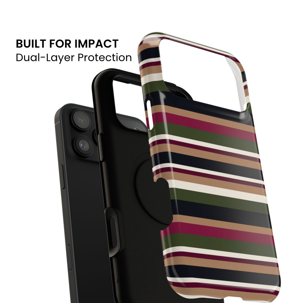West End | Retro Striped iPhone Case