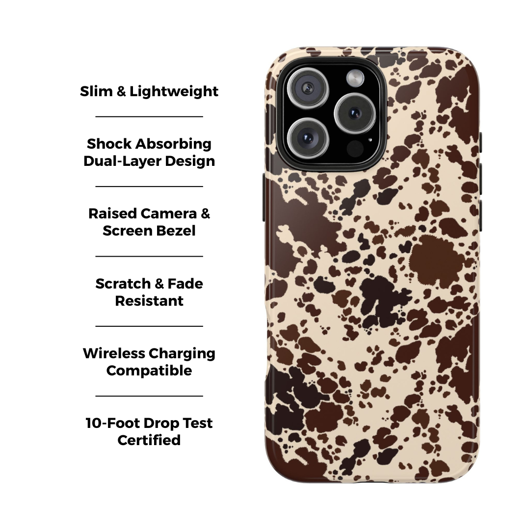Speckled Cow iPhone Case
