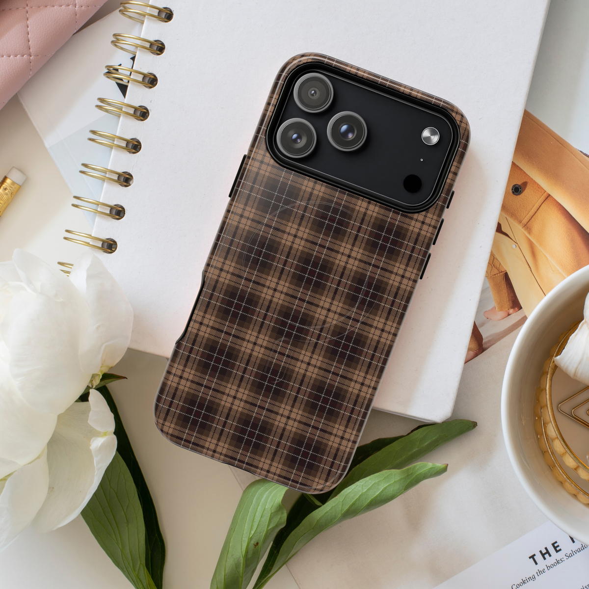 Fireside | Brown Plaid MagSafe Case