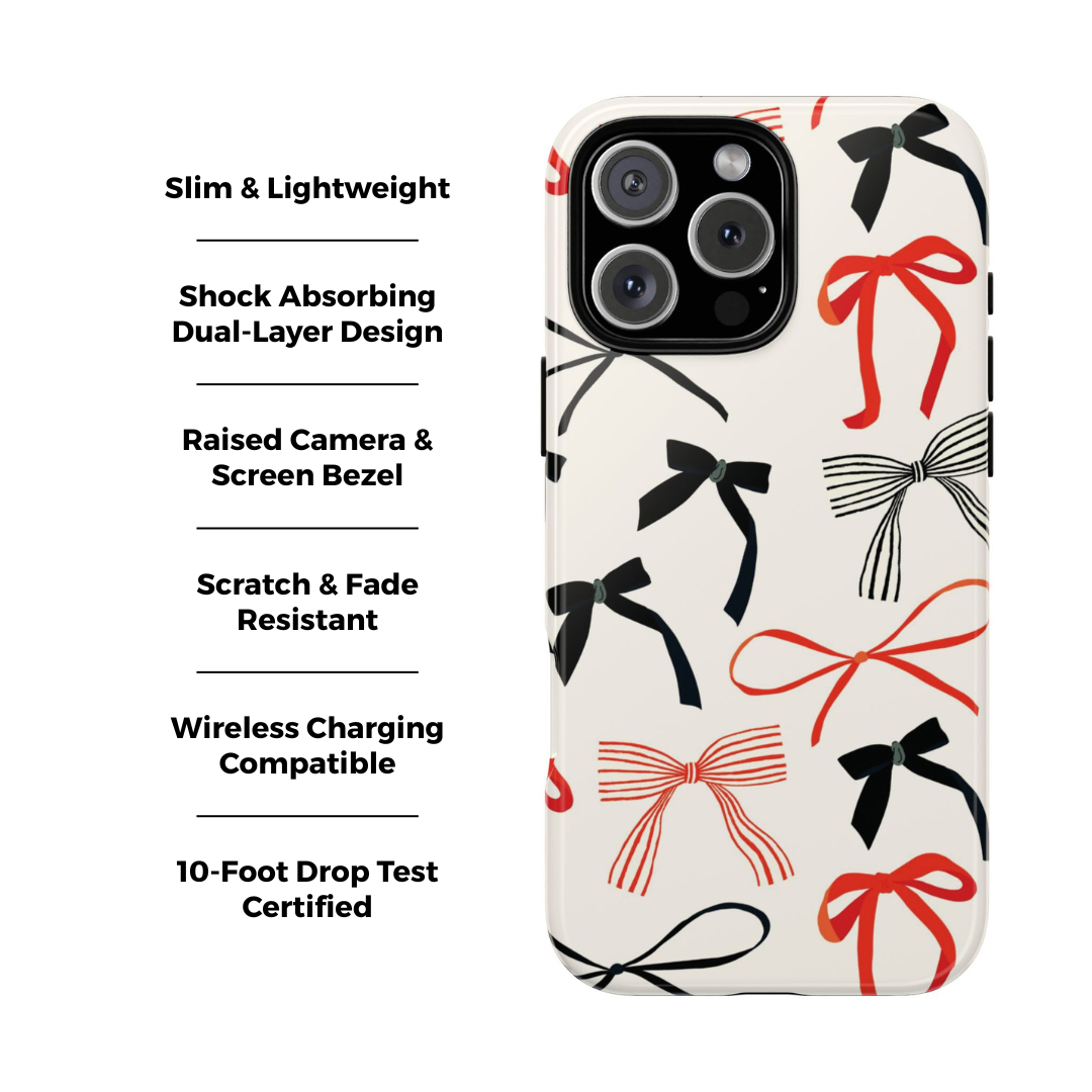 Retro Bows iPhone Case